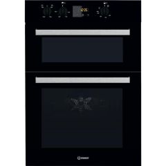 Indesit IDD6340BL Built In Electric Double Oven Black