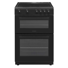 Statesman 60cm Double Oven Electric Ceramic Cooker - Black