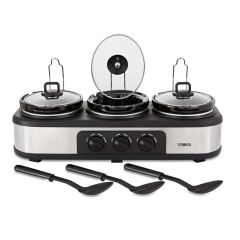 Tower T16015 3 x 1.5 Litre Pot Slow Cooker