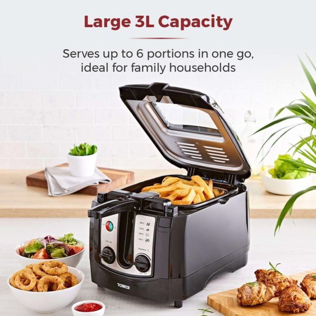 Tower T17002 2300W 3 Litre Easy Clean Deep Fat Fryer