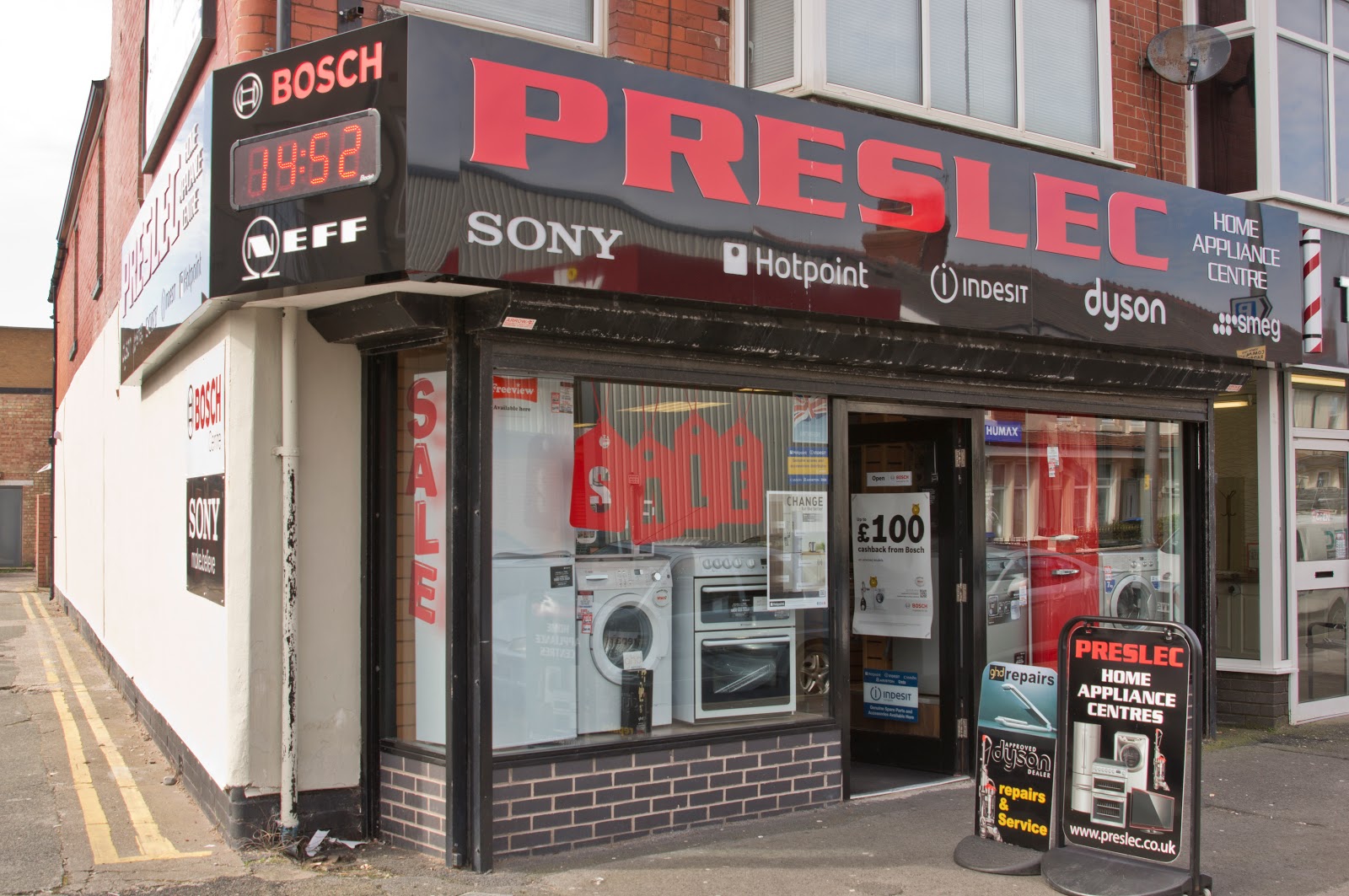 Preslec Shop Front based at Cleveleys.
